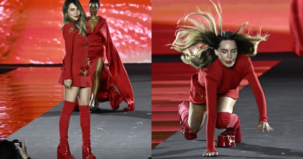 BELINDA sufrió CAIDA en París y reaccionó al respecto