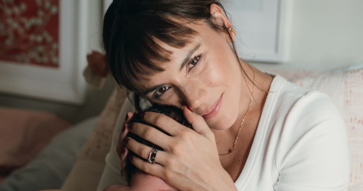Carolina Gaitán celebró el primer mes de su hijo Salomón