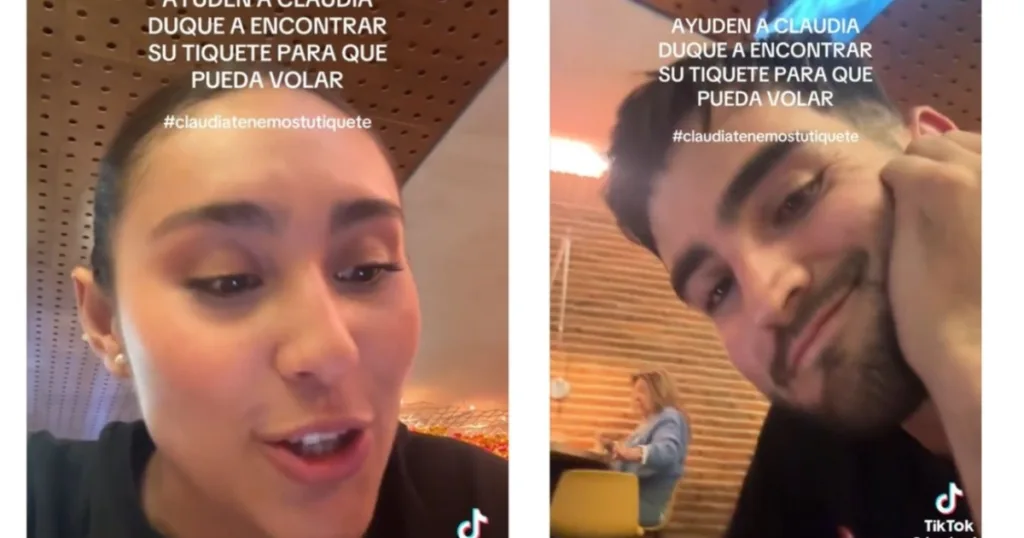 ¿Quién es Claudia Duque? El tiquete de avión de TIKTOK