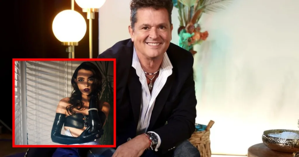 Lucy Vives apoyo a su padre Carlos Vives con su novia
