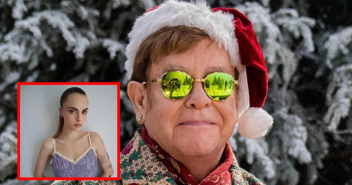 Elton John se une a Cara Delevingne en 'Step Into Christmas'