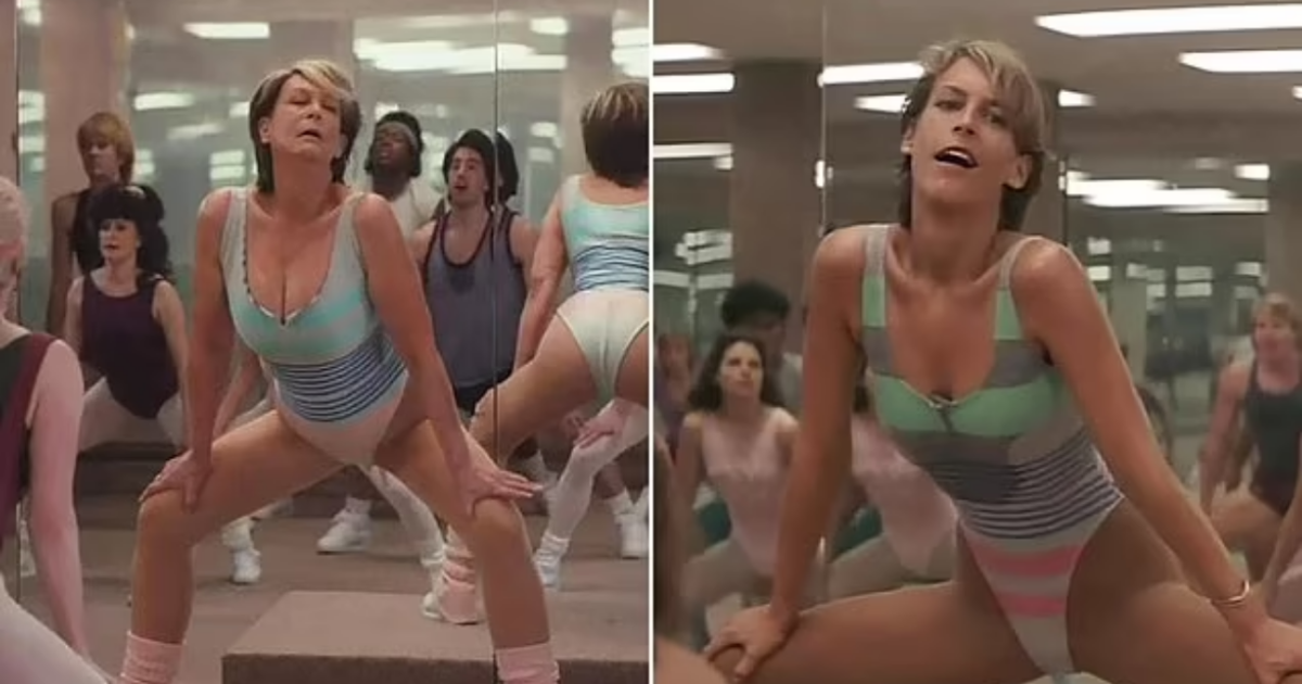 Jamie Lee Curtis revivió rutina de aeróbicos 40 años después