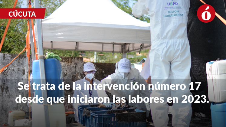 Acceso restringido al cementerio de Cúcuta por nueva intervención forense de la Unidad de Búsqueda