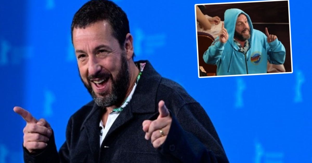 Adam Sandler llamó la atención en los Óscar por su vestuario