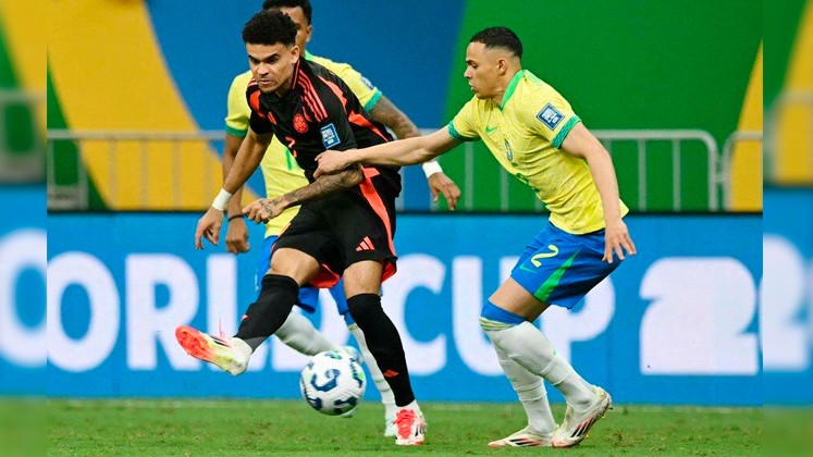 En tiempo de reposición, Brasil derrotó a Colombia en las Eliminatorias