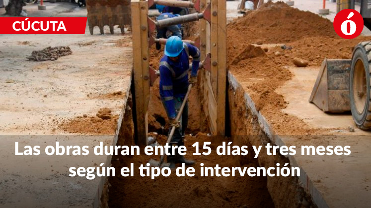Así avanza la reposición de redes de acueducto y alcantarillado sanitario en Cúcuta