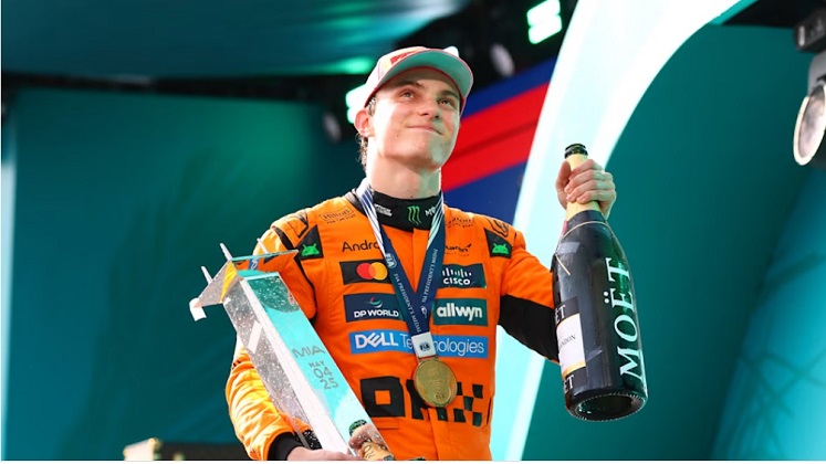 Oscar Piastri ganó el Gran Premio de Miami y se afianza en el liderato de la F1