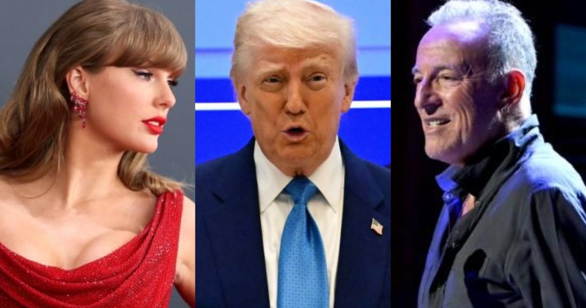 TRUMP contesta a TAYLOR SWIFT y BRUCE SPRINGSTEEN con burlas