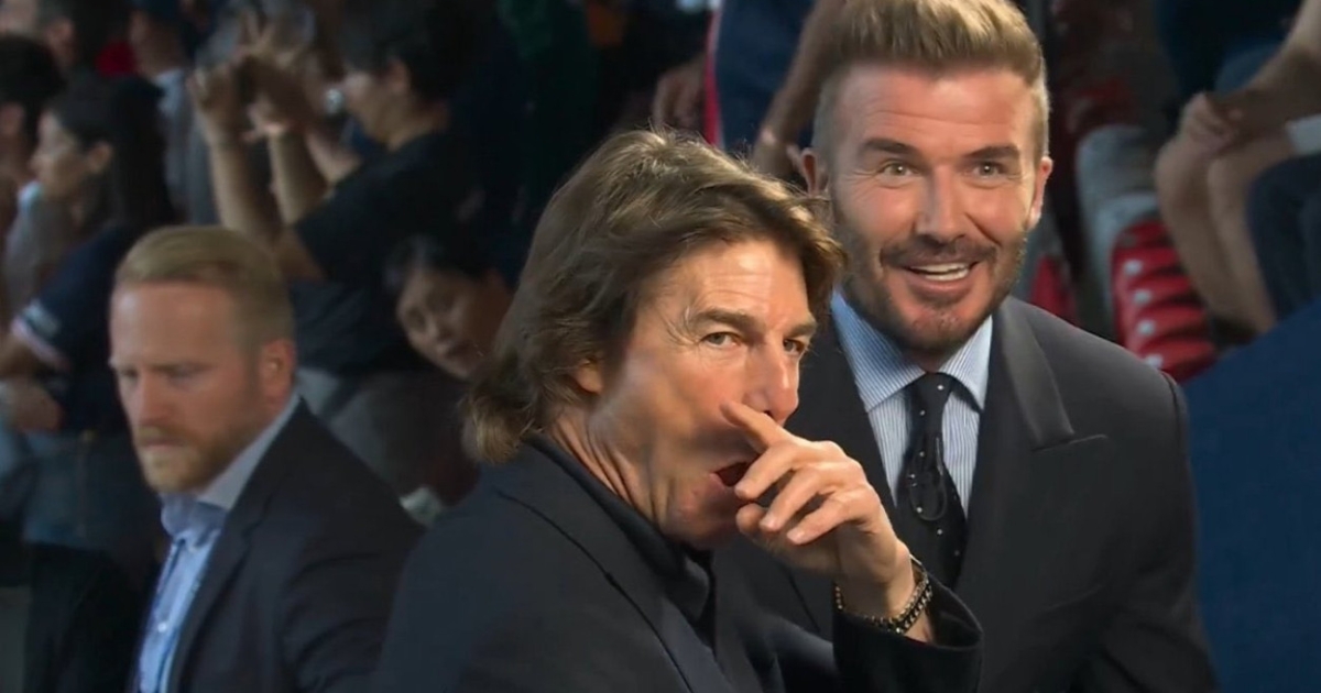 TOM CRUISE y Beckham brillan en la final de la CHAMPIONS