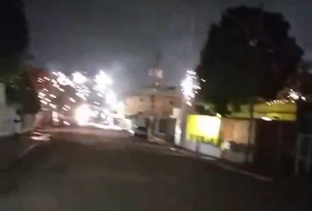 Video: explosiones de tendido eléctrico en Maracay