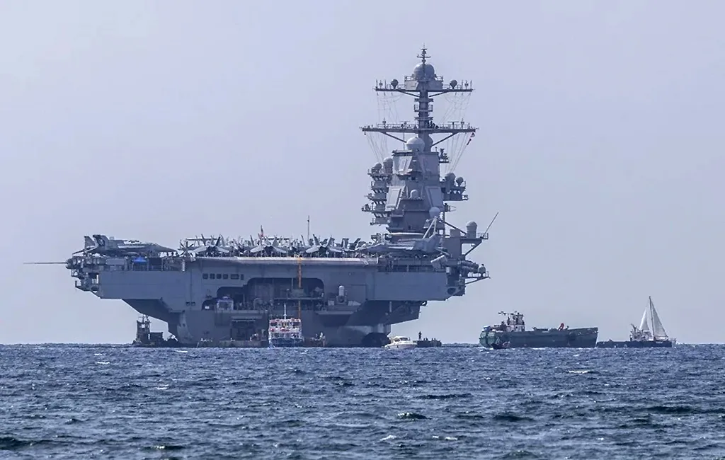 El Pentágono despliega inmenso portaaviones en el mar Caribe en medio de tensiones