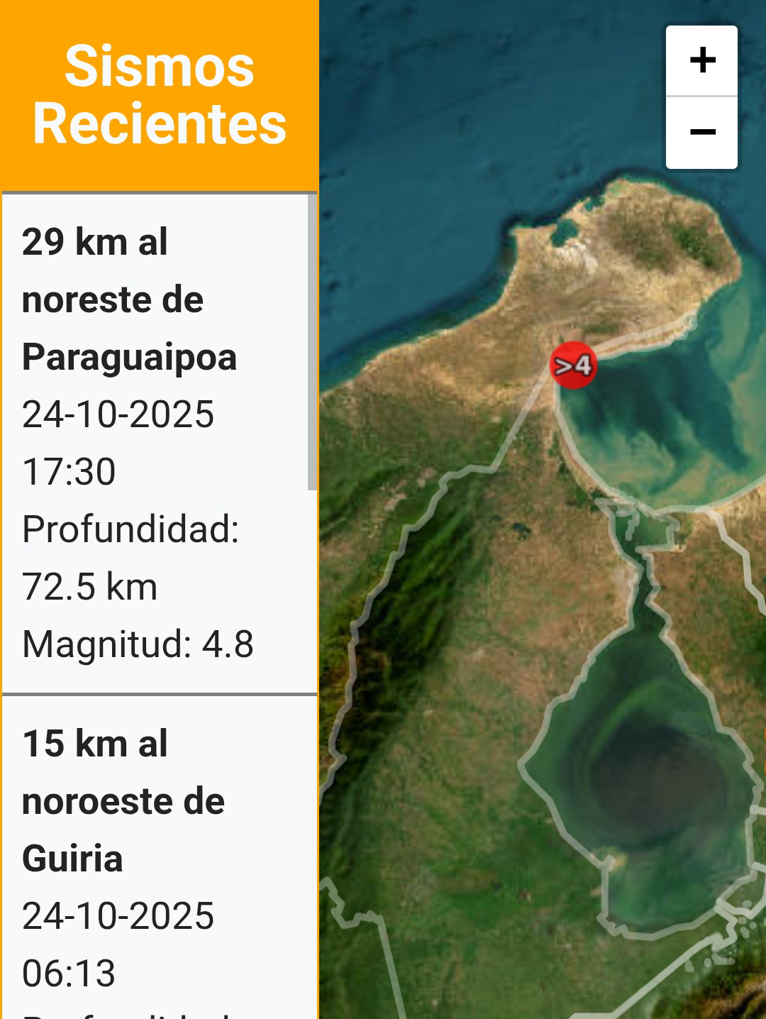 Fuerte temblor de magnitud 4.9 sacude a Maracaibo y la COL en medio de un enjambre sísmico regional