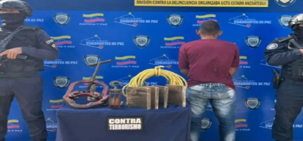 Aprehendido ciudadano por extracción ilegal de material estratégico de Pdvsa en Anzoátegui