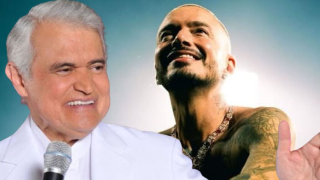 Jorge Barón reapareció en tarima y le dio la “patadita” de la buena suerte a J Balvin en concierto en Bogotá