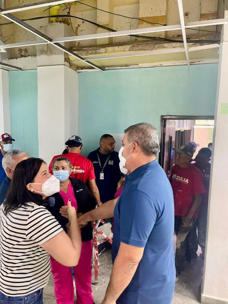 Gobernador Caldera inicia 2026 con supervisión y arranque de obras en el Hospital de Niños de Maracaibo