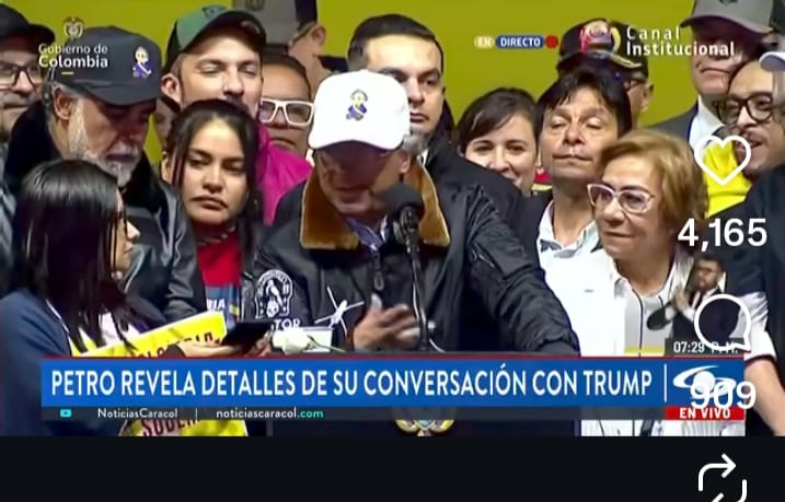 Última hora.Petro y Trump acuerdan una reunión presidencial