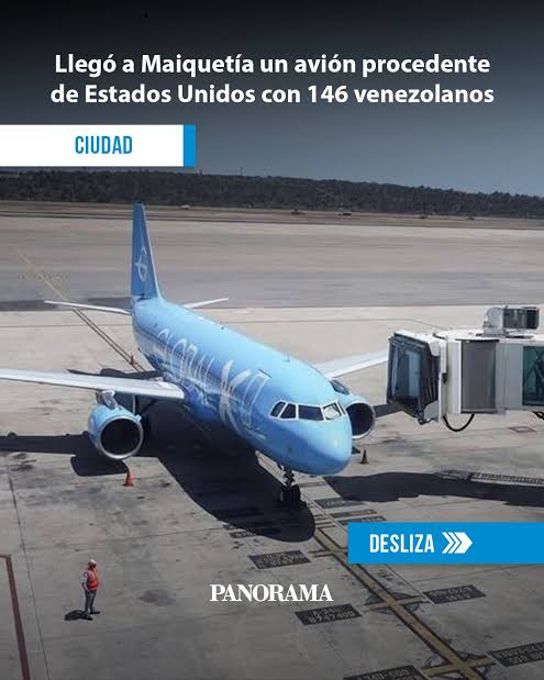 Retornan 146 venezolanos desde Estados Unidos en un nuevo vuelo