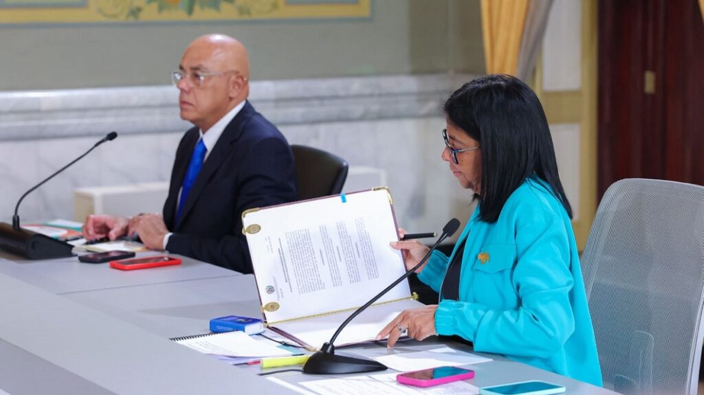 Delcy Rodríguez anuncia fin de amnistía y nuevos mecanismos de justicia estatal