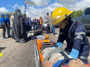 Alcaldía de Maracaibo realiza simulacro de accidente de tránsito