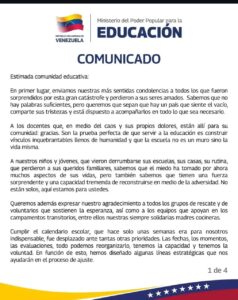 Las clases se reanudarán el 6 de julio en las zonas no afectadas + calendario de reprogramación