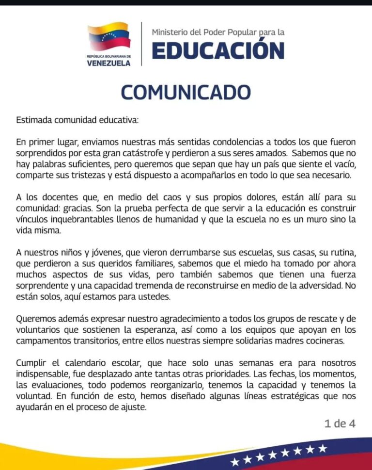 Las clases se reanudarán el 6 de julio en las zonas no afectadas + calendario de reprogramación